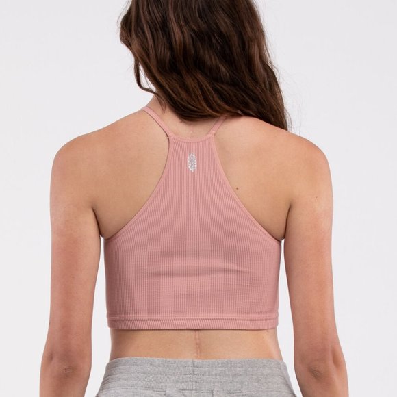 Free People Cropped Run Tank Soft Pink NWT Size M/L - Picture 6 of 6